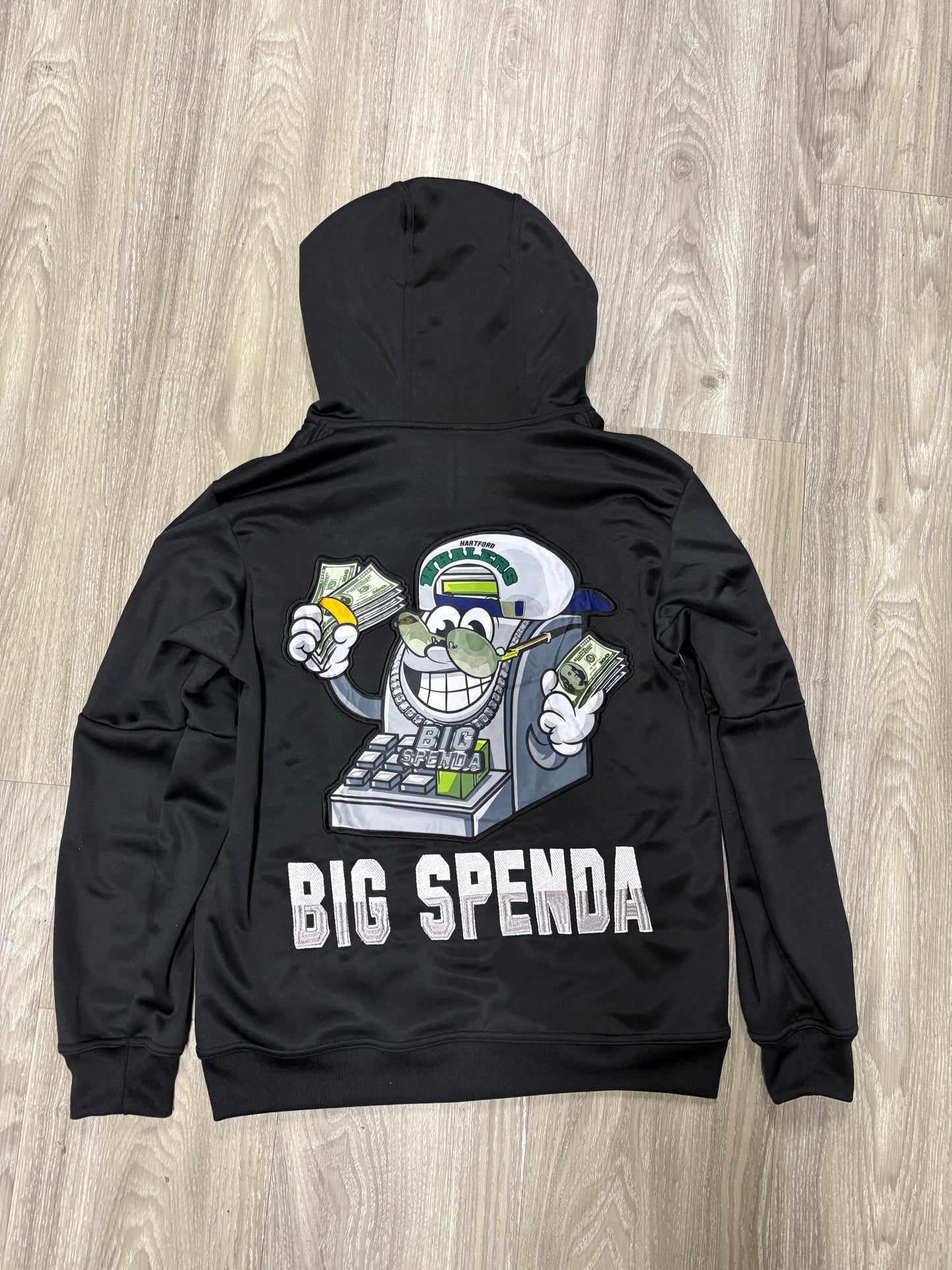 BS LOGO HOODIE BLACK/RED