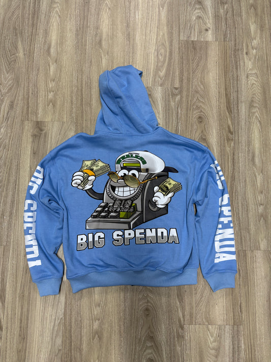 MONEY TALKS HOODIE BLUE