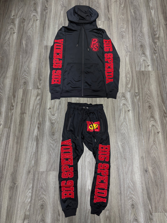 BS LOGO BLACK/RED SET