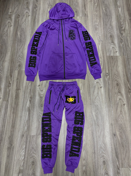 BS LOGO PURPLE/BLACK SET