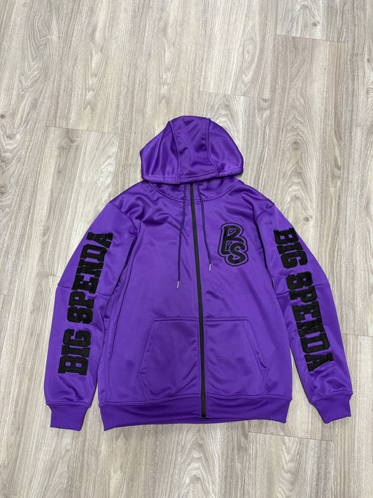 BS LOGO HOODIE PURPLE/BLACK