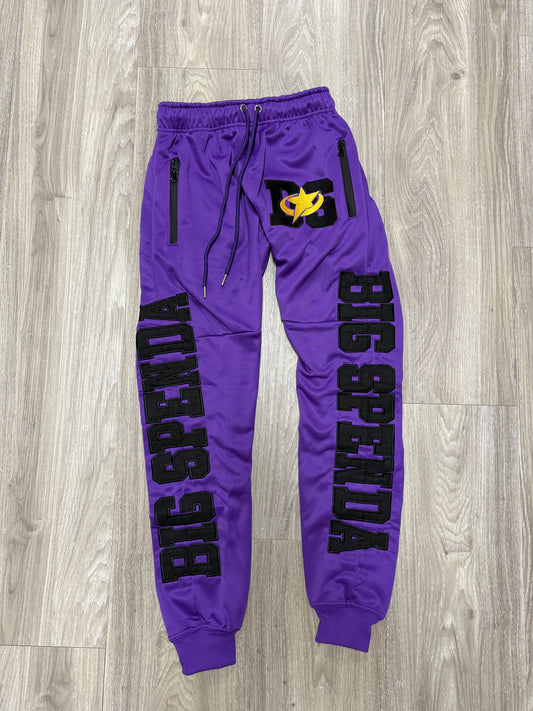 BS LOGO SWEATPANTS PURPLE/BLACK
