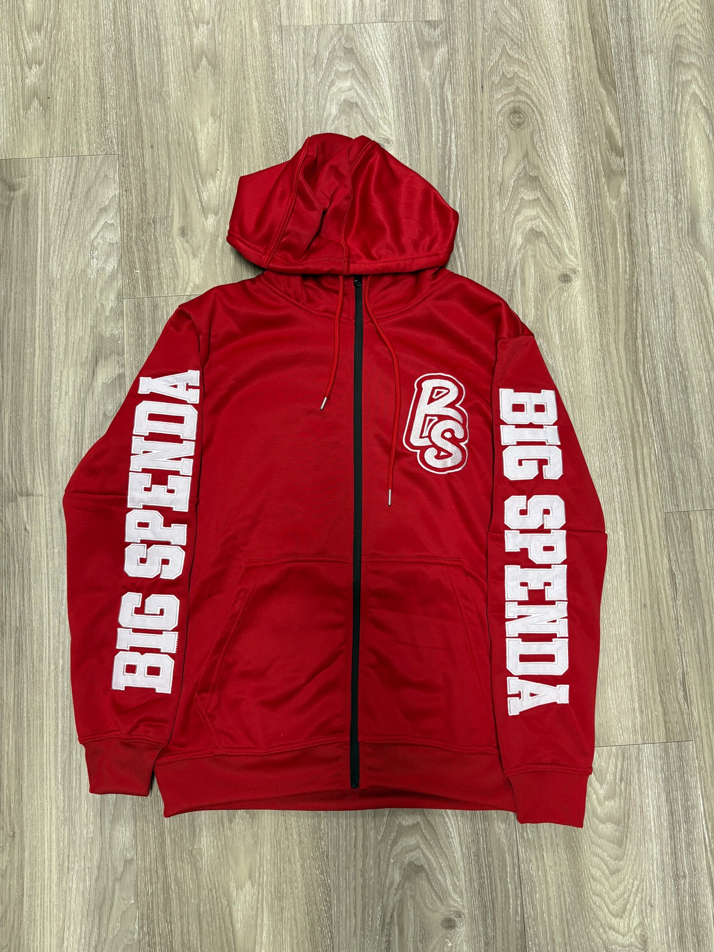 BS LOGO HOODIE RED/WHITE