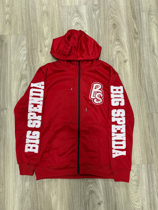 BS LOGO HOODIE RED/WHITE