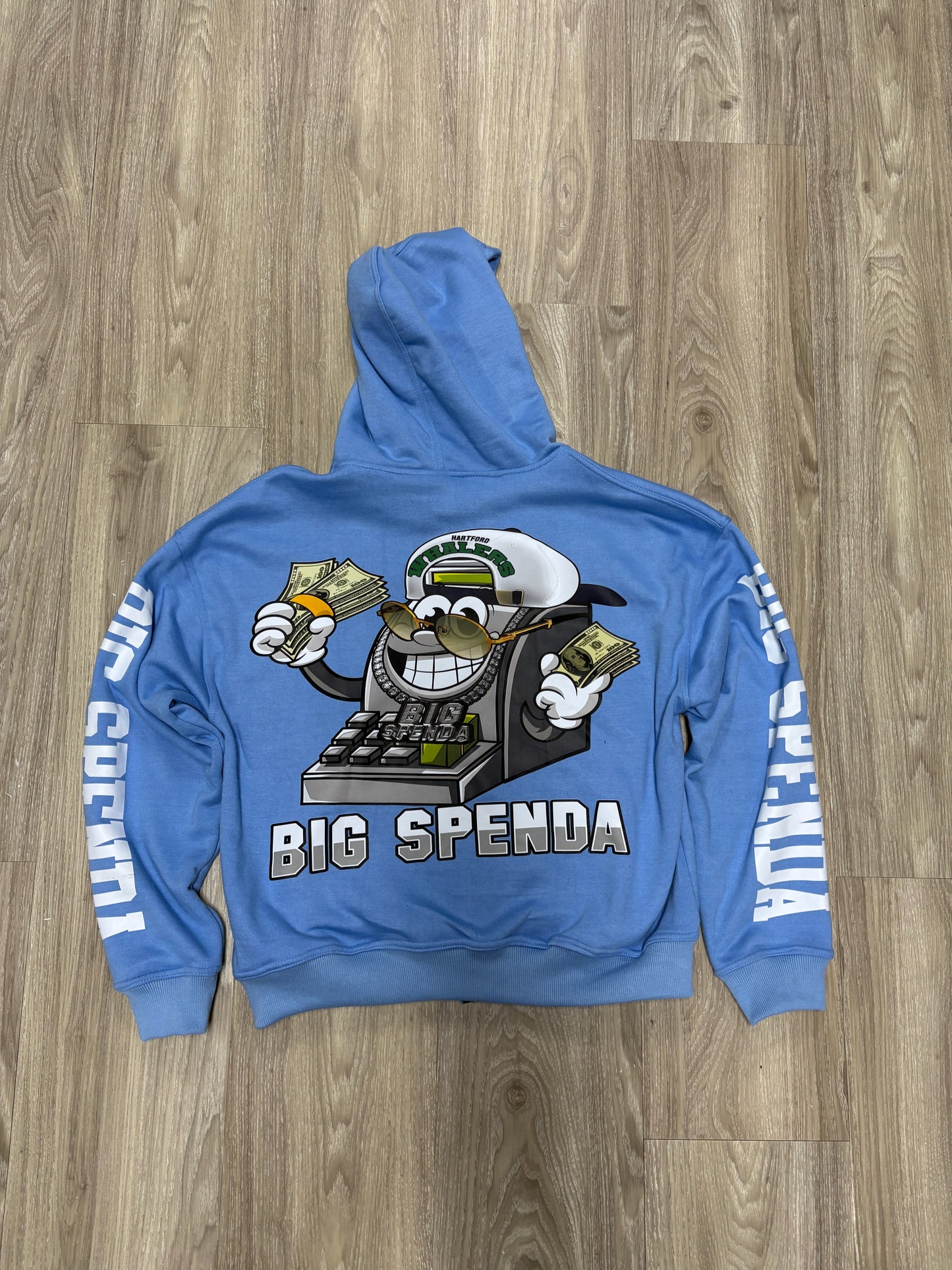 MONEY TALKS HOODIE BLUE