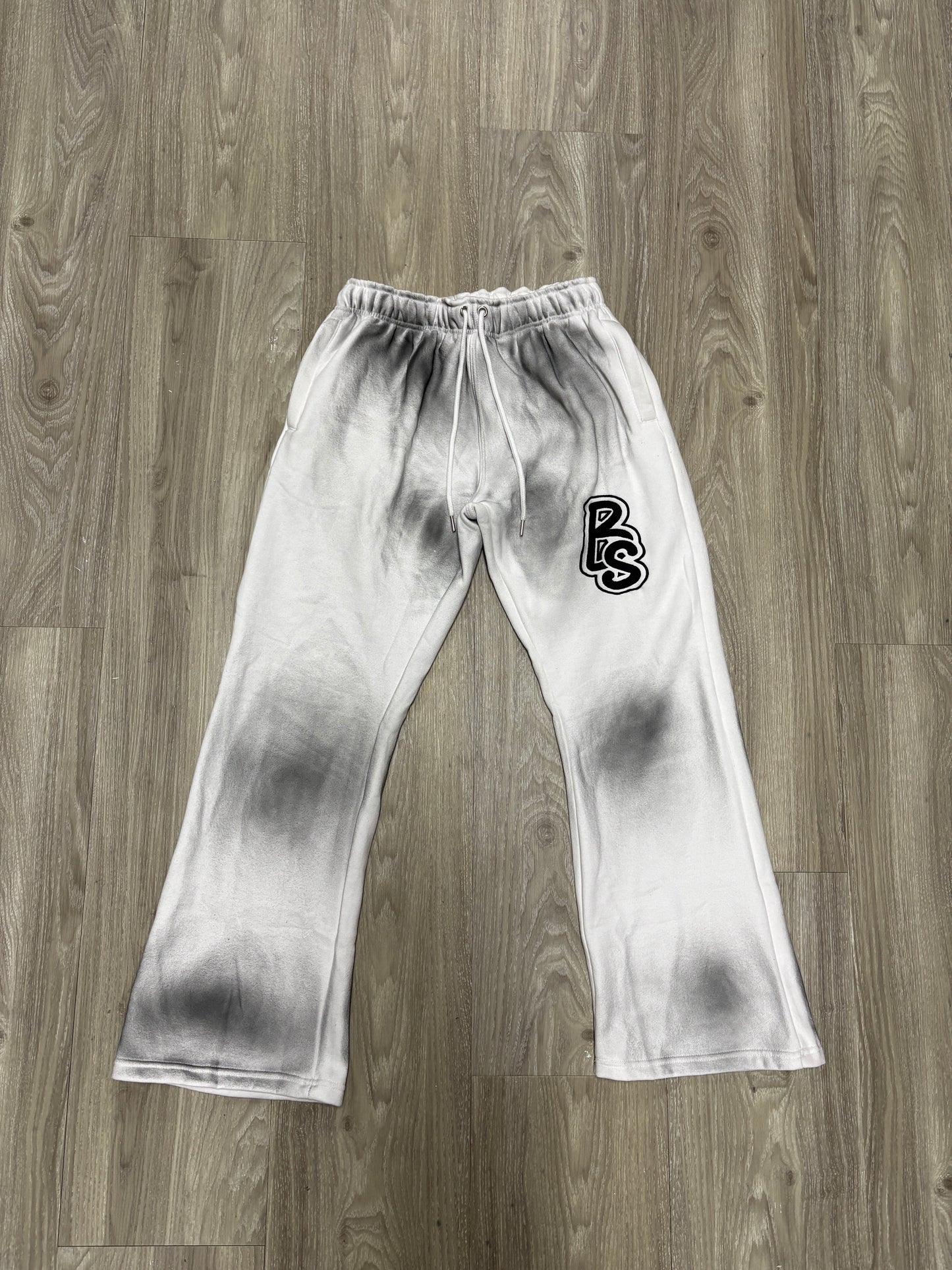 BS LOGO SWEATPANTS WHITE/BLACK