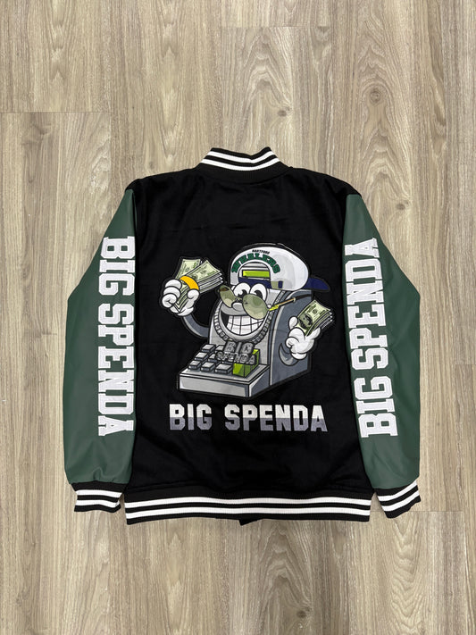 BS 2025 VARSITY JACKET BLACK/GREEN